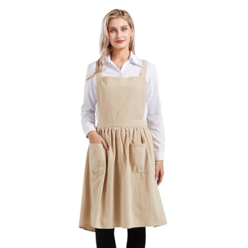 Nanxson Cotton Linen Apron for Cooking and More