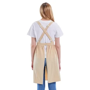 Nanxson Cotton Linen Apron for Cooking and More