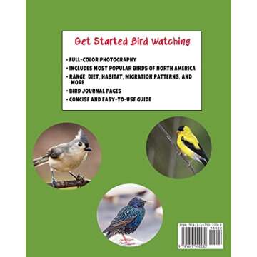 Bird Watch Book for Kids: Introduction to Bird Watching, Colorful Guide to 25 Popular Backyard Birds...