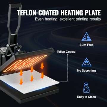 VEVOR 15x15in Heat Press Machine for Sublimation Printing