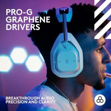 Logitech G Astro A50 X Omni-Platform Wireless Gaming Headset + Base Station for PS5, Xbox, PC: PLAYSYNC Video & Audio Switcher, HDMI 2.1 4K 120Hz VRR, <24 bit/48 kHz, 24hr Battery, 2.4GHz & BT - White