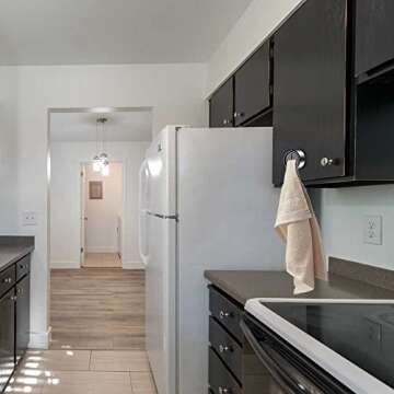 SENLIXIN Kitchen Towel Hook Holder, Self Adhesive Wall Dish Towel Hook, Wall Mount Towel Hanger for Bathroom, Wall, Cabinet, Garage, Kitchen and Home - No Drilling Required