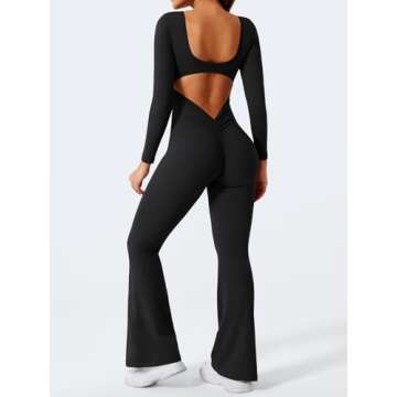 Stylish YEOREO Wide Leg Jumpsuit for Women - Flare & Backless