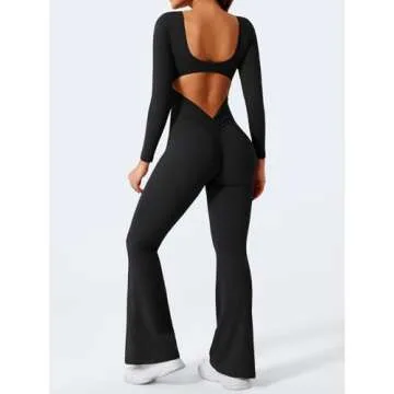 Stylish YEOREO Wide Leg Jumpsuit for Women - Flare & Backless