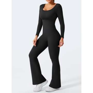 Stylish YEOREO Wide Leg Jumpsuit for Women - Flare & Backless
