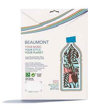 Beaumont Tropical Leaves Musical Polishing & Cleaning Cloth 40x30cm