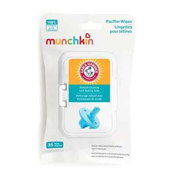 Munchkin® Arm & Hammer Pacifier Wipes 2 Pack 72 Wipes & 1 Pack 36 Wipes - Safely Clean Baby Bottles, Cups, Toys