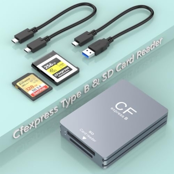 CFexpress Type B Card Reader SD Card Reader Type B USB 3.2 Gen 2 10Gbps Thunderbolt 3 Port CFexpress...