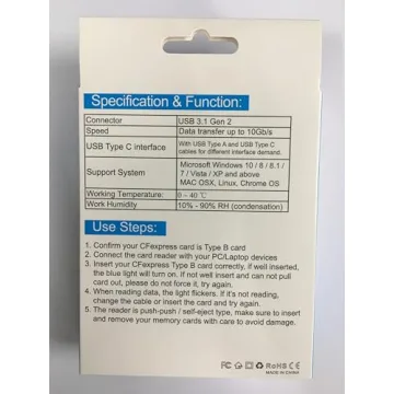 CFexpress Type B Card Reader USB 3.2 Gen 2 10Gbps