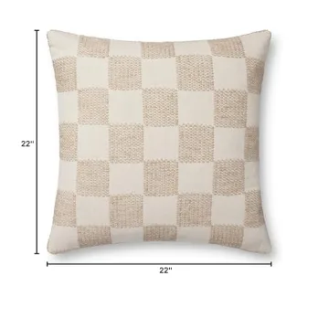 Stylish LOLOI PLL0123 Beige Pillow for Home Decor