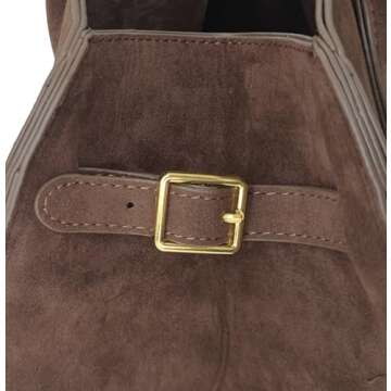 Suede Large Tote Bag for Women Leather Bag Retro Purses Crossbody Bag Trendy Handbag Work Bag 2024