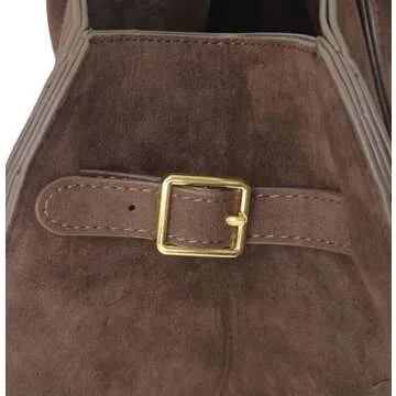 Suede Large Tote Bag for Women Leather Bag Retro Purses Crossbody Bag Trendy Handbag Work Bag 2024