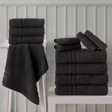Premium Turkish Cotton Hand Towels 4 Pack Soft and Absorbent