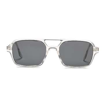 DeBuff Vintage 70s Aviator Sunglasses with UV400 Protection