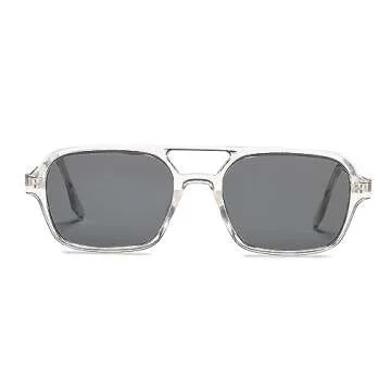 DeBuff Vintage 70s Aviator Sunglasses with UV400 Protection