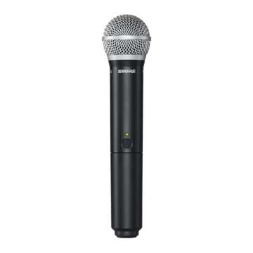 Shure BLX24/PG58 Wireless Microphone System - 14-Hour Battery Life, 300 ft Range, UHF | Includes PG5...