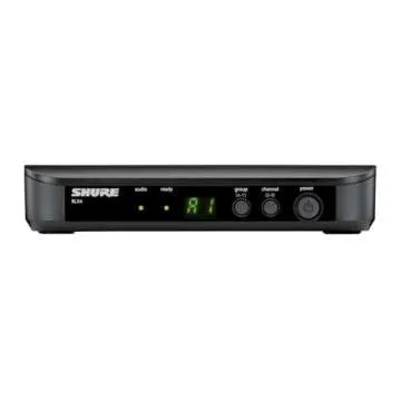 Shure BLX24/PG58 Wireless Microphone System - 14-Hour Battery Life, 300 ft Range, UHF | Includes PG58 Handheld Vocal Mic, Single Channel Receiver | H10 Band (BLX24/PG58-H10)
