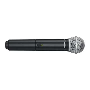 Shure BLX24/PG58 Wireless Microphone System - 14-Hour Battery Life, 300 ft Range, UHF | Includes PG58 Handheld Vocal Mic, Single Channel Receiver | H10 Band (BLX24/PG58-H10)