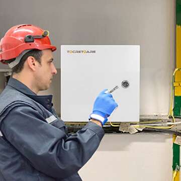 Tocretoare Outdoor Electrical Box, Steel Junction Box 24X16X10'', NEMA 4X Electrical Enclosure Box I...