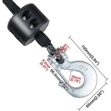 WROUGH 1/4" Synthetic Winch Rope 50 Ft Heavy Duty 10000 lb ATV Winch Rope Line