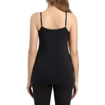 Nursing Tops Tank Shirts Cami for Maternity and Breastfeeding (Medium, Black+Grey+Light Green Dot (3Pcs))