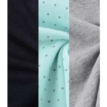 Nursing Tops Tank Shirts Cami for Maternity and Breastfeeding (Medium, Black+Grey+Light Green Dot (3Pcs))