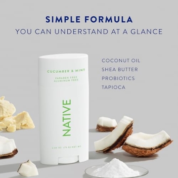 Native Deodorant with 72 Hour Odor Control and No Aluminum