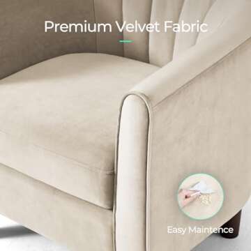 Stylish LINSY Accent Chair with Ottoman for Cozy Spaces