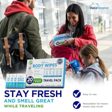 Jumbo Body Wipes for Gentle Cleansing - 20 Count