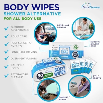 Jumbo Body Wipes for Gentle Cleansing - 20 Count