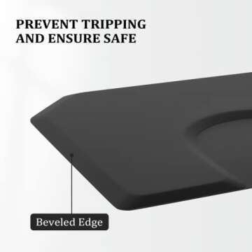 OmySalon Salon Mat for Hair Stylist 4’x5’ Anti Fatigue Barber Floor Mat with Round Base, Salon Chair Mat for Hairdresser Standing, Barbershop Beauty Spa Styling Shampoo Equipment