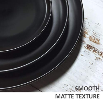 Elegant Monamour 10 Inch Matte Porcelain Plate Set