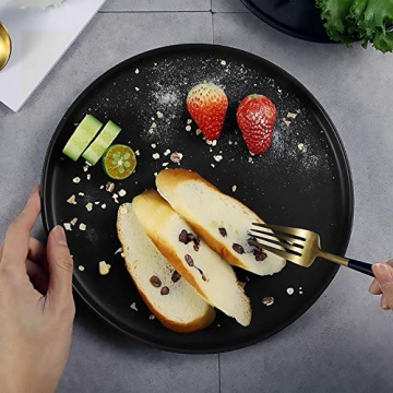 Elegant Monamour 10 Inch Matte Porcelain Plate Set