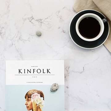 NessHome Neoprene Non-Slip Multi Purpose Desk Pad, 25"x17" (Marble)