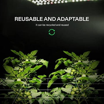 VIVOSUN 5 x 15 ft. Plant Trellis Netting, Heavy-Duty Polyester Grow Net, Garden Trellis Netting with Square Mesh for Climbing Plants, Vegetables, Fruits, and Flowers, 2-Pack