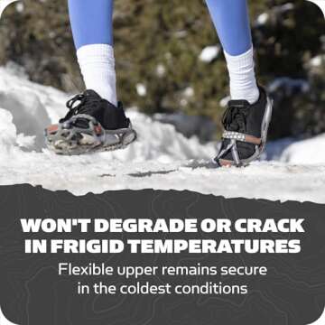 Yaktrax Run Traction Cleats for Running on Snow and Ice (1 Pair), Large