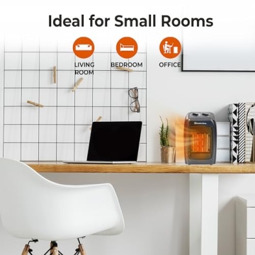 Comfort Zone CZ442E Portable Ceramic Heater Efficient Heat