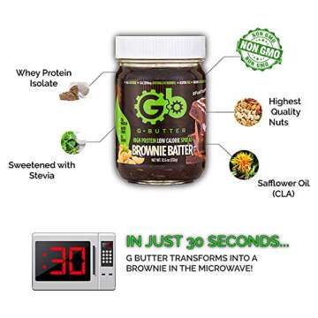 G Butter High Protein Spread in Brownie Batter Flavor