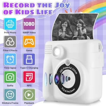 Instant Print Camera for Kids - Capture and Create Fun Moments