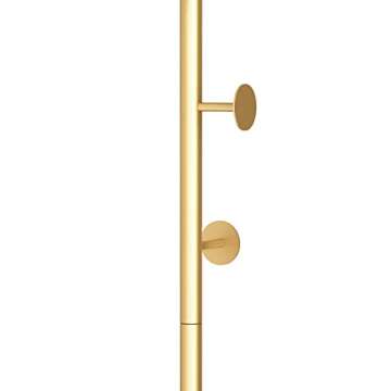 DR.IRON Modern Gold Coat Racks Freestanding Hall Coat Tree,Hat Racks with Marble Base & Coat Hanger with Umbrella for Entryway Hallway, Office or Bedroom