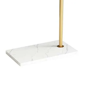 DR.IRON Modern Gold Coat Racks Freestanding Hall Coat Tree,Hat Racks with Marble Base & Coat Hanger with Umbrella for Entryway Hallway, Office or Bedroom