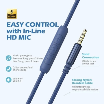 Affordable AILIHEN C8 Wired Headphones with Microphone