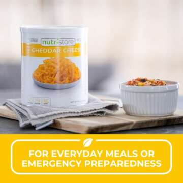 Nutristore Freeze-Dried Cheddar Cheese | 25 Year Shelf Life