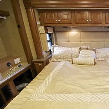 Facon 12V RV USB Charger Socket, QC3.0 Quick Charger USB Type A + Type C PD 18W, Wall Mount RV USB Charging Port, for RV Trailer Camper Boat Marine Motorhome (Black)