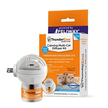 ThunderEase Multicat Calming Pheromone Diffuser Kit for Cats