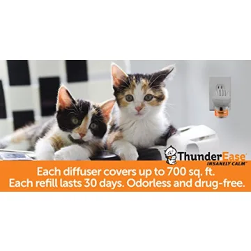 ThunderEase Multicat Calming Pheromone Diffuser Kit for Cats