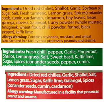 Authentic Thai Curry Pastes Set for Flavorful Dishes