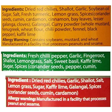 Authentic Thai Curry Pastes Set for Flavorful Dishes