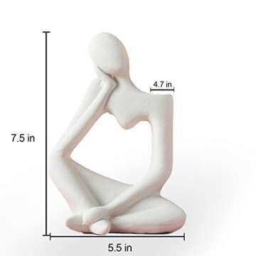 Minimalist Ceramic Thinker Vase for Stylish Decor