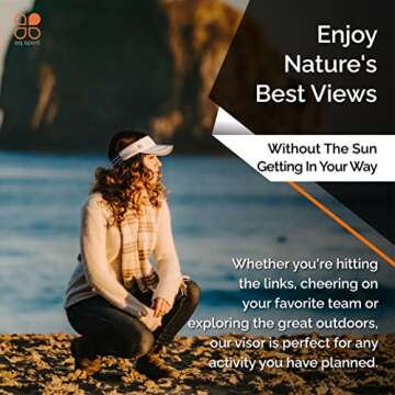 EQ SPORT Sun Visors for Women and Men - Stretchy Elastic Band Golf and Tennis Visors for Women - Gray Sport Visor Hats